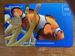 Spital Telefonkarte Spanien Clown Fisch