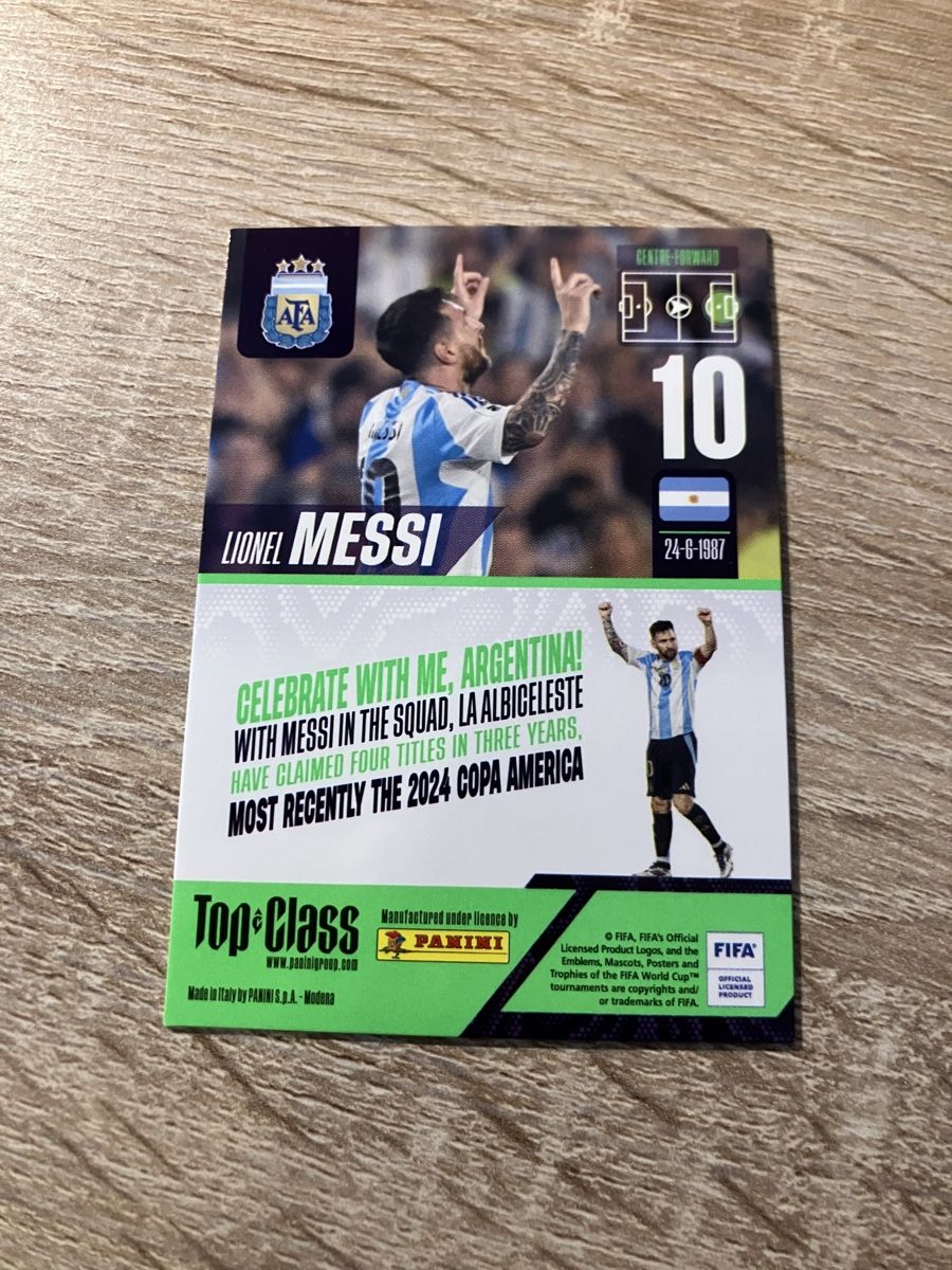 Panini Sammelbilder & Trading cards: Panini Top Class 2024 Lionel Messi Unbeatable Card – Neu (gemäss Beschreibung) aus Chur von tozzi-stickerworld 1