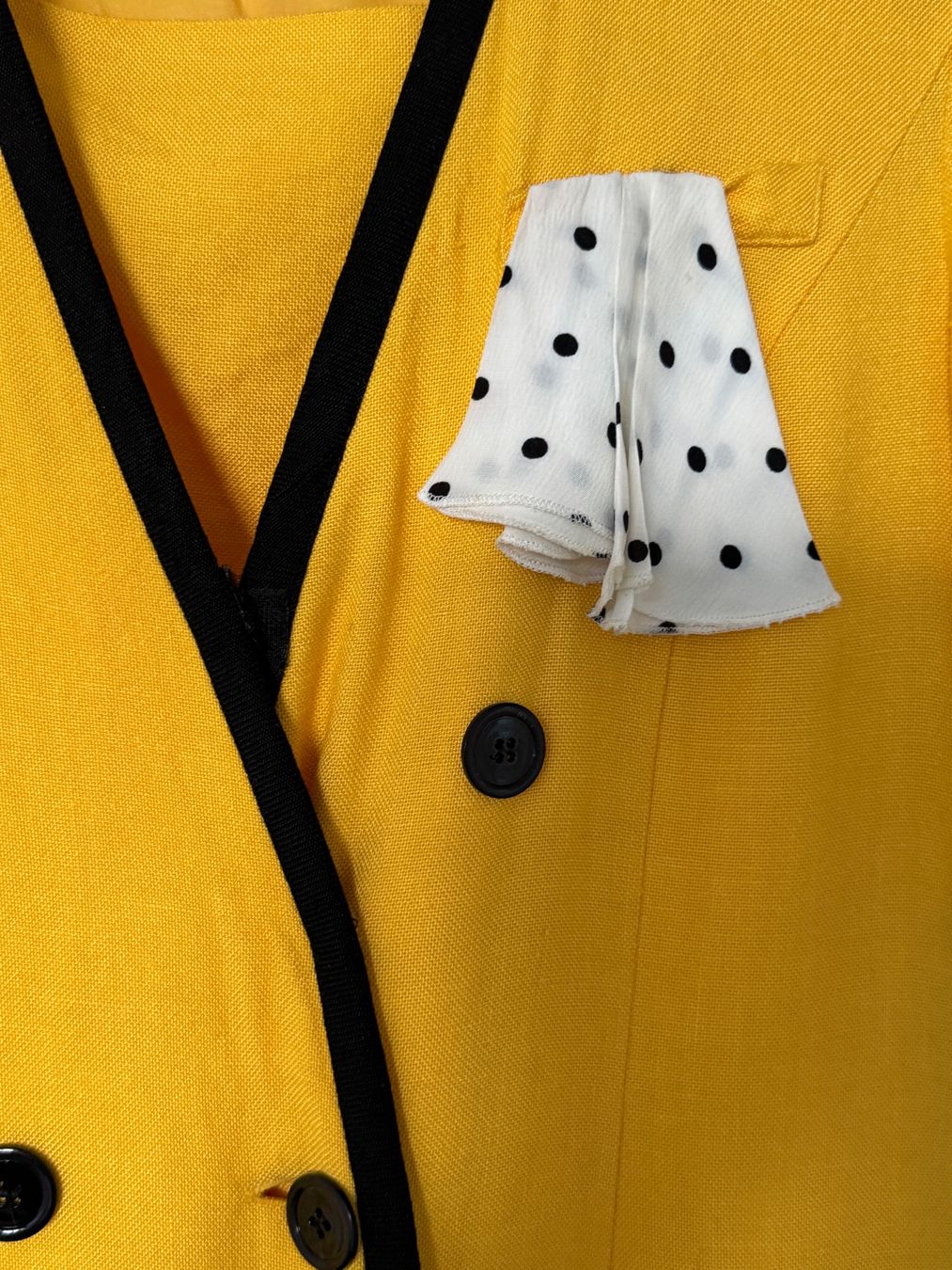 Vestiti: Sublime robe en lin jaune des années 80 – Usato da giffers venduto da sev_c9x9 4