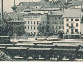 PAYERNE: trains de marchandises, manufacture Frossard 1902