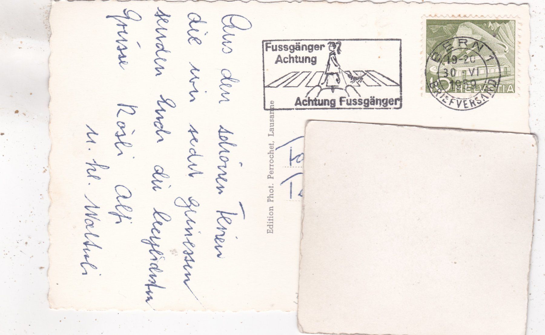 Cartoline postali: Thunersee Eiger Mönch Jungfrau 1959 – Usato da Herisau venduto da Lisegrat2008 1