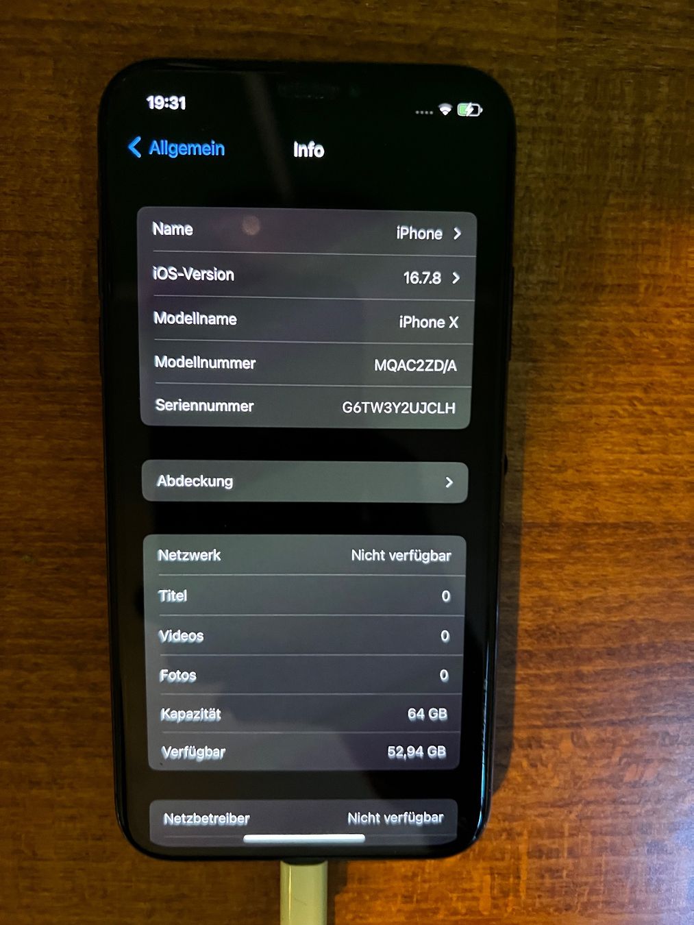 Apple Handys / Smartphones: Iphone X 64GB schwarz 100% Akku! VB – Gebraucht aus Allschwil von GrenzWert 2