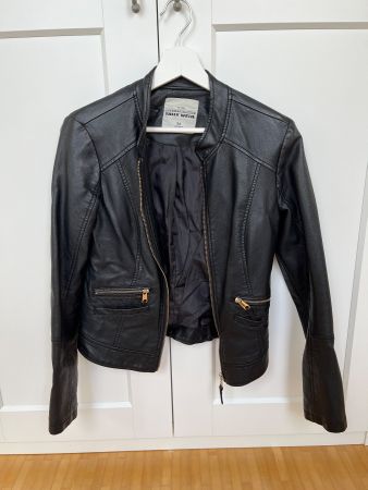 Jacke in Lederoptik, Grösse 36, guter Zustand