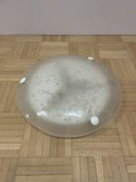Grosse 70s Design Glas Deckenlampe Hillebrand Designerlampe