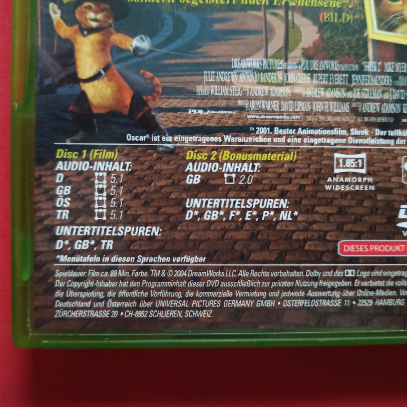 Tutti i DVDs: Shrek 2 - SPECIAL EDITION – Usato da Dübendorf venduto da kb86_MOVIE 2