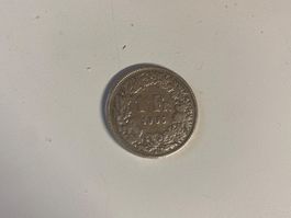 Pièce Suisse 1 franc argent 1905 Helvetia assise