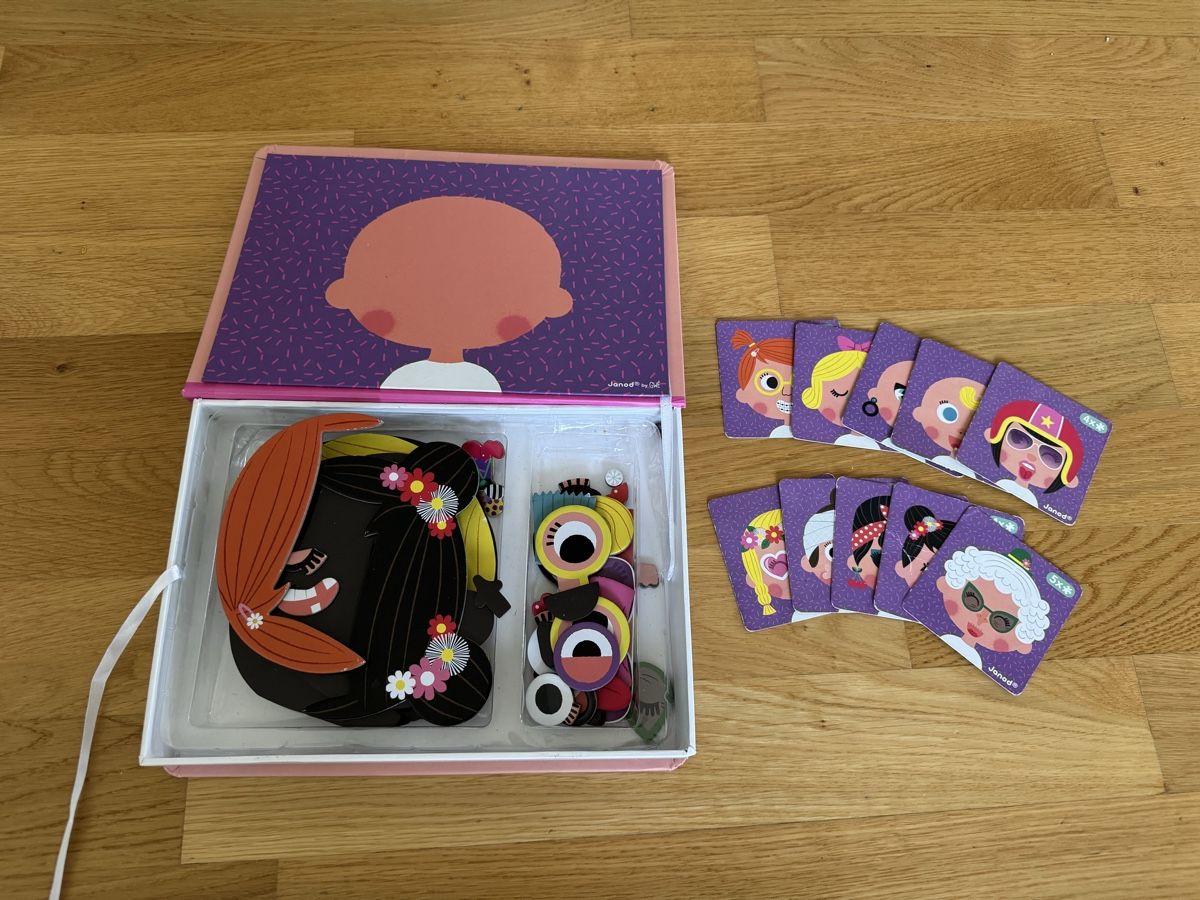 Janod Giochi: Janod Magnetbuch Crazy Faces guter Zustand – Usato da Zürich venduto da wtpooh 1