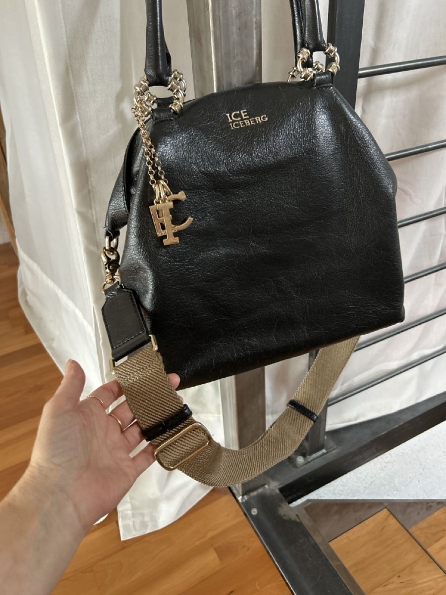 Iceberg Borse da donna: ICEBERG Handtasche, schwarz,, Leder – Usato da Kirchdorf BE venduto da Stella130 2