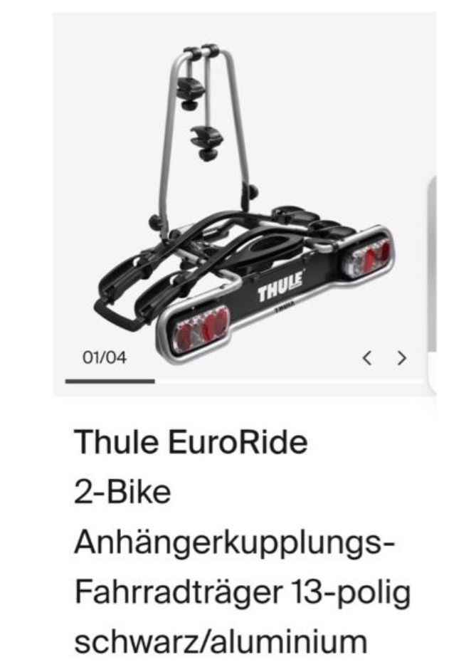 Travi: Thule Veloträger – Usato da Oberembrach venduto da Dunja701 3