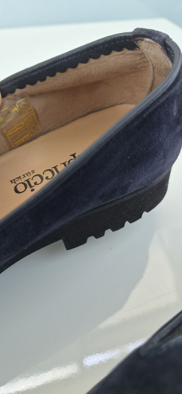 Scarpe da donna: Dunkelblaue Lammfell Loafer Gr. 37 Sommer  – Usato da Rapperswil SG venduto da lemiii 3