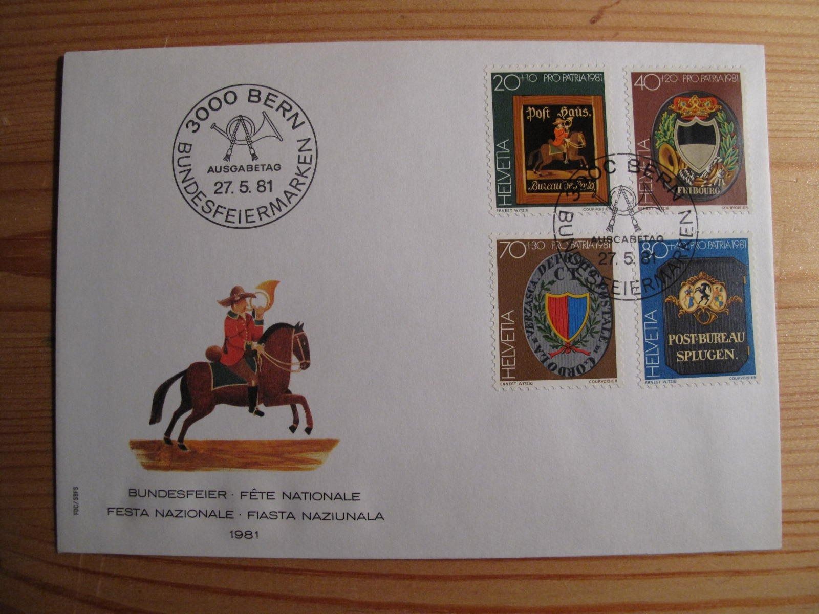 Tous les timbres: Pro Patria 1981 FDC – D'occasion à Wil SG par fva01