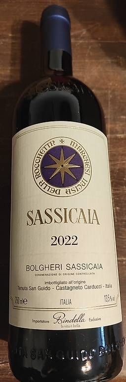 Sassicaia Vins: 1 Flasche Sassicaia 2022 – Neuf avec emballage d'origine à chur par Hmars