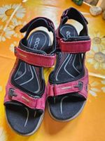 ECCO Offroad Trekking Sandale 39 Leder weinrot/sw * NP 129,-