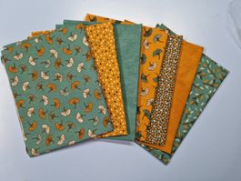 Lot tissu patchwork Automne 7 pcs 30x35 cm NEUF