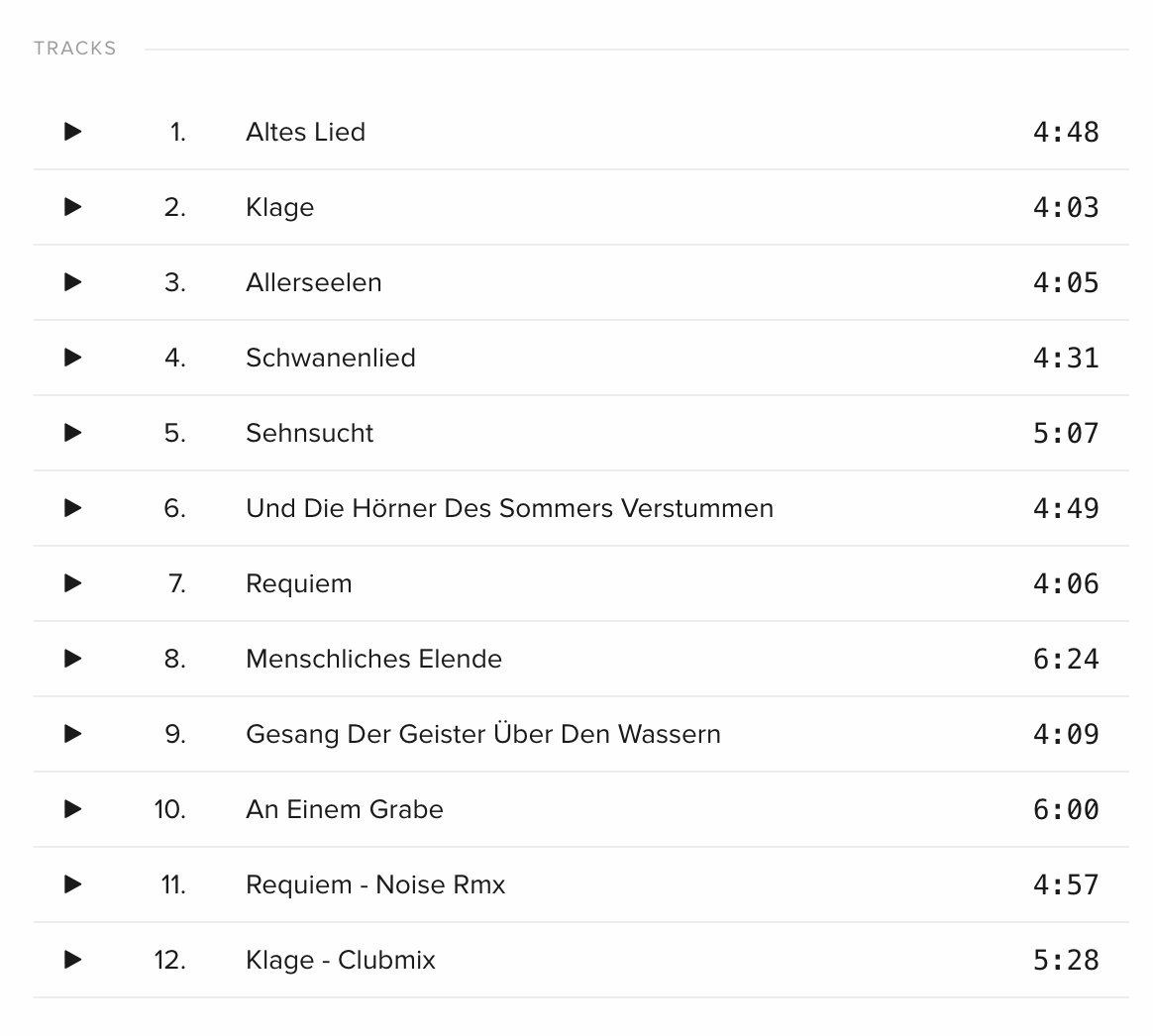 CD: Leichenwetter - Klage – Usato da Brunnen venduto da Barfly5 1