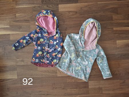 Wendejacke Gr. 92 mit Kapuze, Top Zustand! selbst genäht