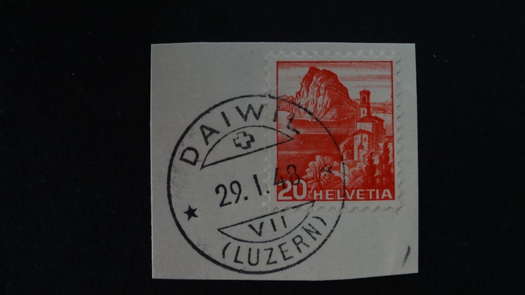Tous les timbres: DAIWIL (Luzern)  29.I.48    169 – D'occasion à Anwil par larks