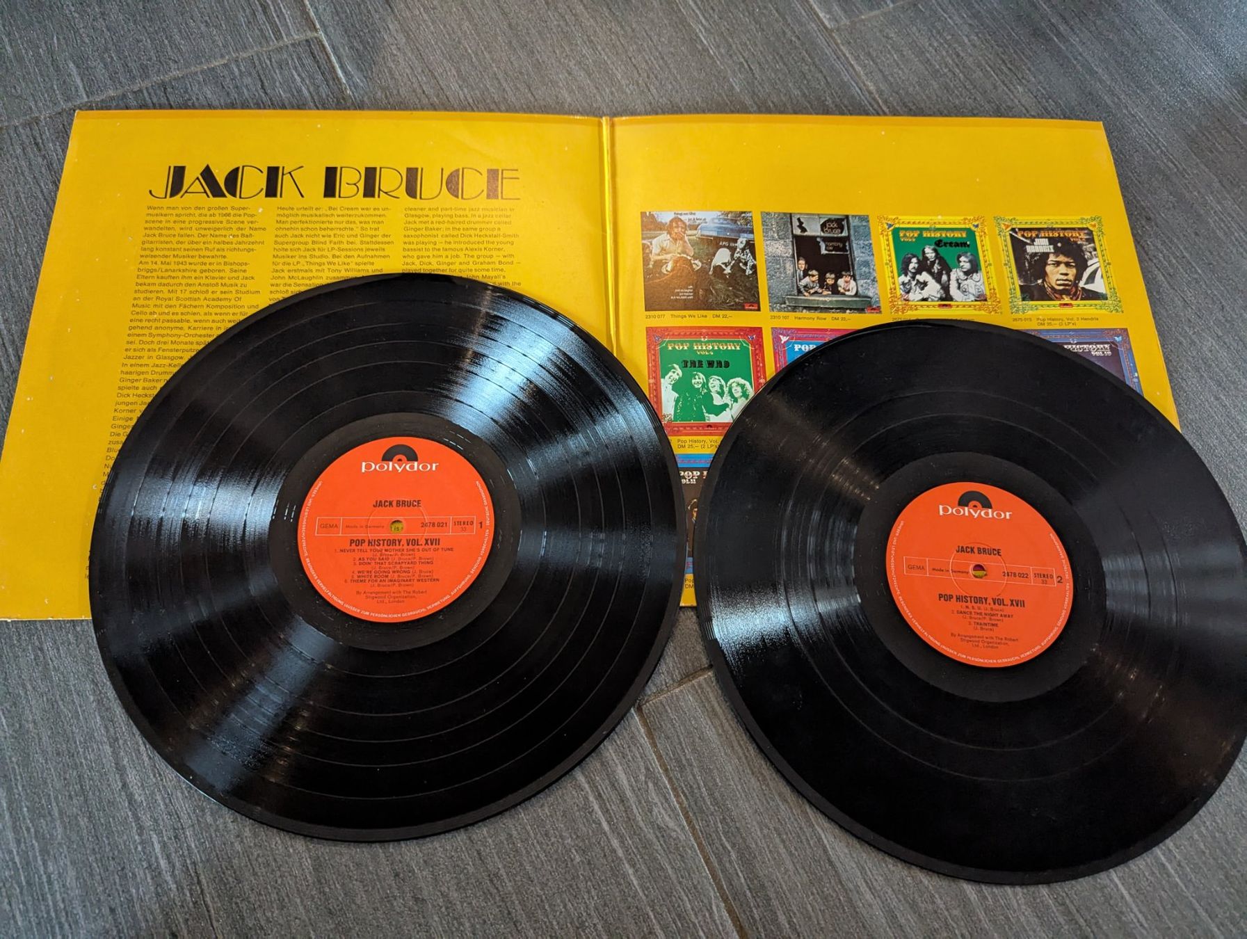 Dischi in vinile: Jack Bruce Pop History Vol 17 – Usato da Wangen ZH venduto da Nadja056 1