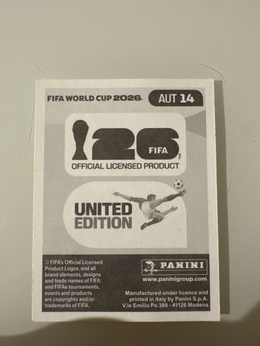 Panini Sammelbilder & Trading cards: Panini 2026 Florian Grillitsch AUT14 – Neu (gemäss Beschreibung) aus Bern von akl_sy9s 1