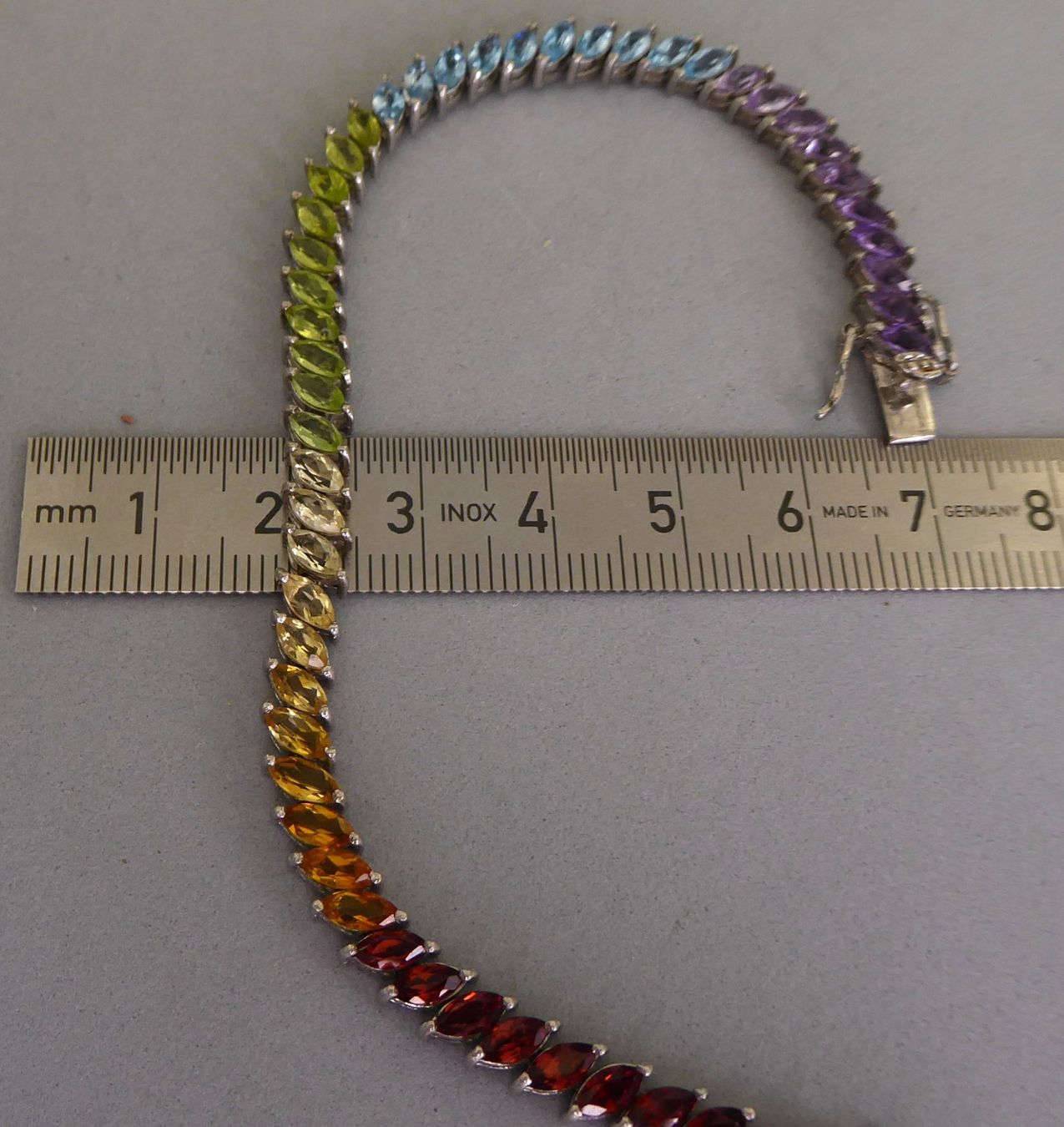 Bracciali & Braccialetti: Armband 925 Silber mit echten Steinen um 1985 – Usato da Muri AG venduto da Lineli2020 5