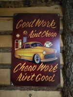 Blechschild US CAR Good Work