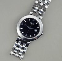 Longines Herren Swiss Made – rare Edelstahl Date – Black Dia