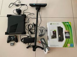 Xbox 360 S 250 GB mit Kinect + 12 Games + Zubehör