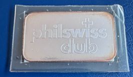 Silberbarren Philswiss Club Argor 1 Unze 999.0 No 079965