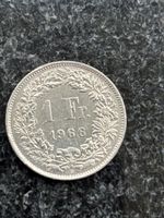 1 Franken 1966 Helvetia Münze Schweiz Sammlerstück gut erhal