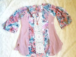 TUNIKA WATERCULT S 36 SPITZE LACHS BLUSE KLEID DRESS TOP