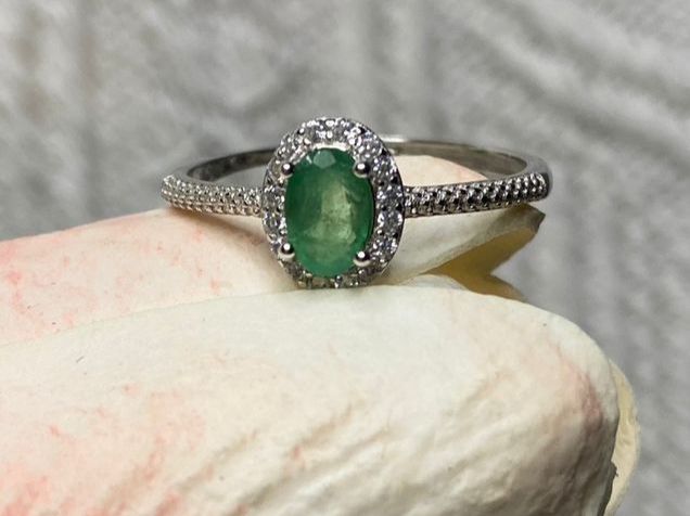 Anelli: Smaragd Ring verstellbar 925 Silber neu – Nuovo (secondo la descrizione) da St. Gallen venduto da GIULESGG 6