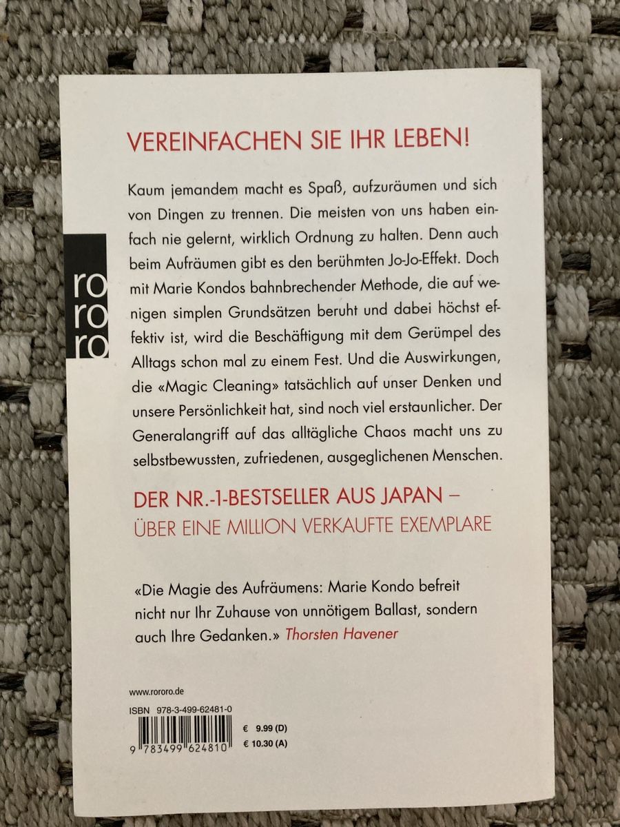 Libri: Marie Kondo 2 Bücher – Usato da Widen venduto da nigella90 2