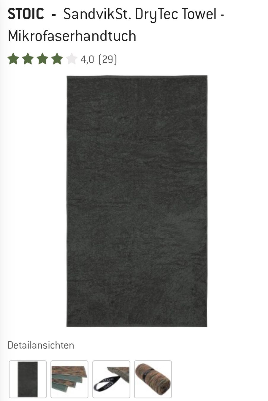 Teli da bagno: STOIC Mikrofaser Handtuch, DryTec Towel – Usato da Rotkreuz venduto da GerberaSpider08 2