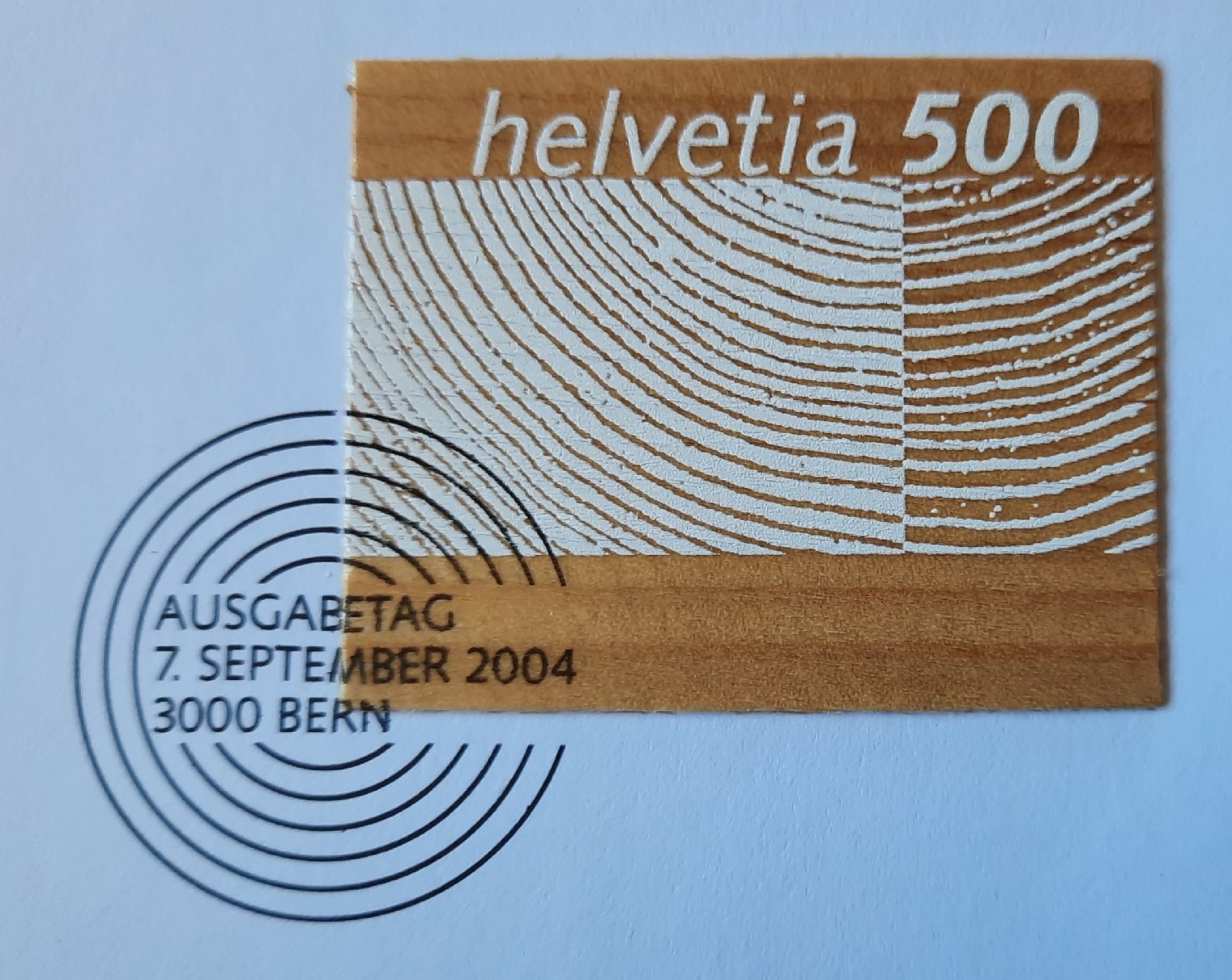 Tutti i francobolli: 3-19-3 Timbre-poste spécial "Le bois suisse" FDC 7.9.2004 – Usato da GENEVE venduto da Pjeronimo 1