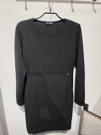 Cinque Kleid schwarz gerippt Grösse 38 guter Zustand