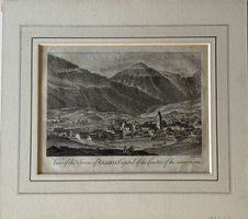 Orig. Kupferstich von Glarus, unter Passepartout, RAR!!!
