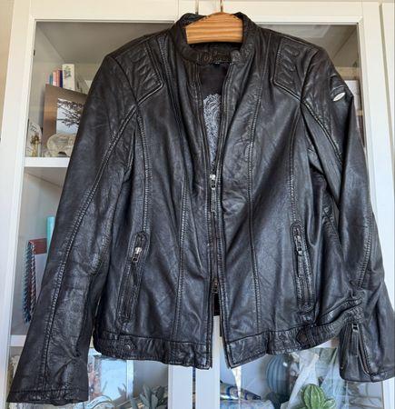 Lederjacke Jacke Blouson Damen Kalbsleder 42
