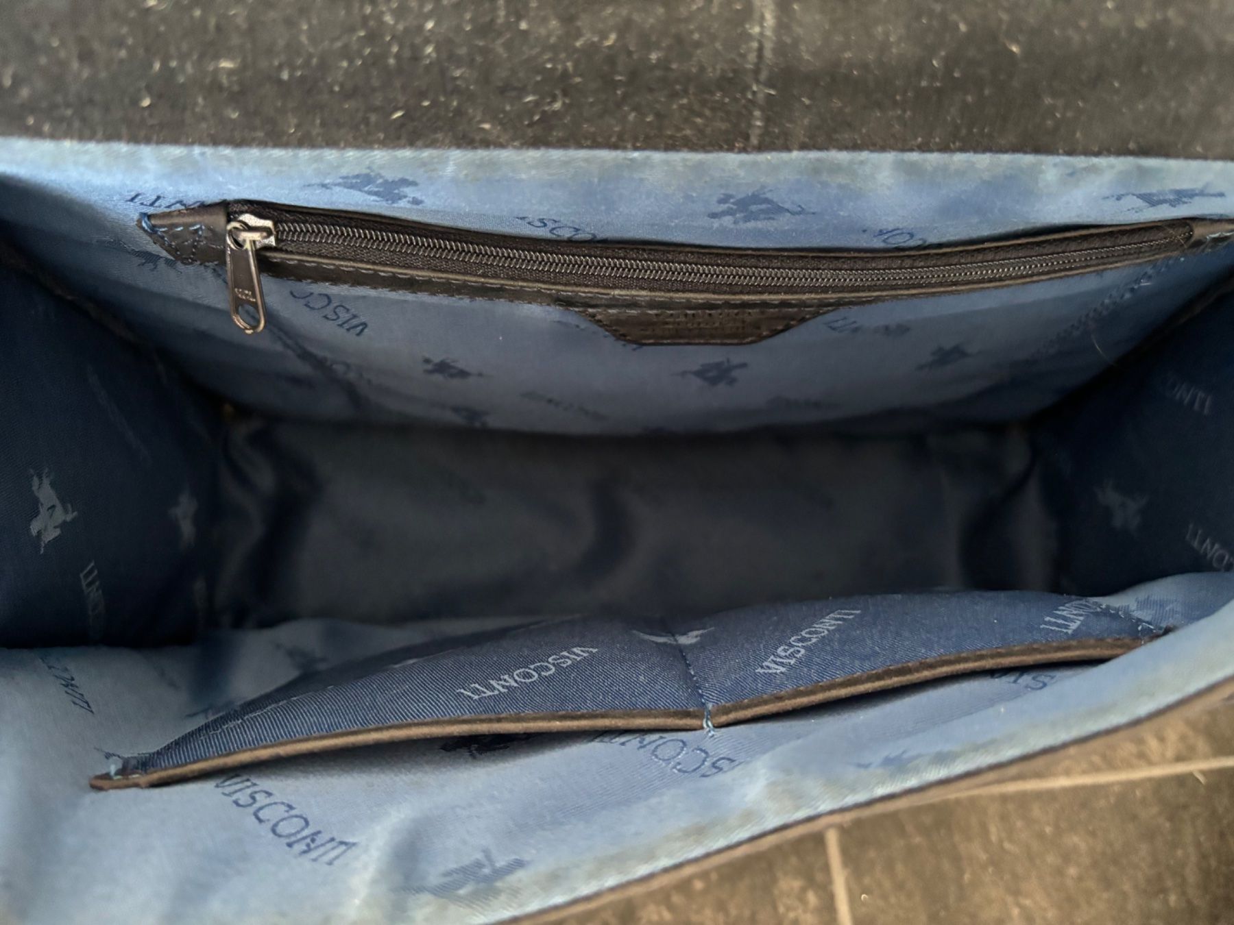 Taschen: Original Visconti Tasche dunkelblaues Leder – Gebraucht aus Stadel von Chanel_5 4