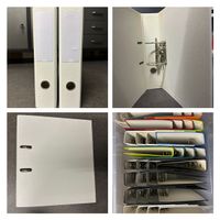 insgesamt 32 Ordner in weiss und diverse farben