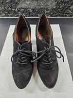 Hochfront Pumps aus Leder Roberto Santi Gr. 39 Schwarz
