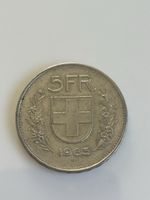 Seltene 5 CHF Münze 1965 (I4)