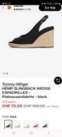 Tommy Hilfiger HEMP SLINGBACK WEDGE ESPADRILLES 39