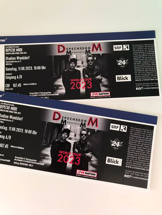 billet de concert Depeche Mode Kaufen auf Ricardo