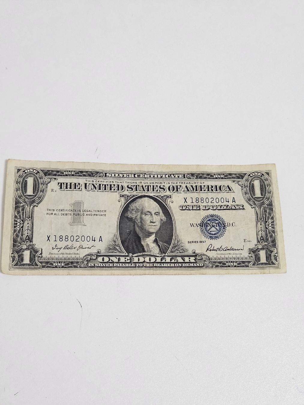 Banconote: US Dollar 1 Note Serie 1957 Silver Certificate – Usato da Schlieren venduto da Bestleo