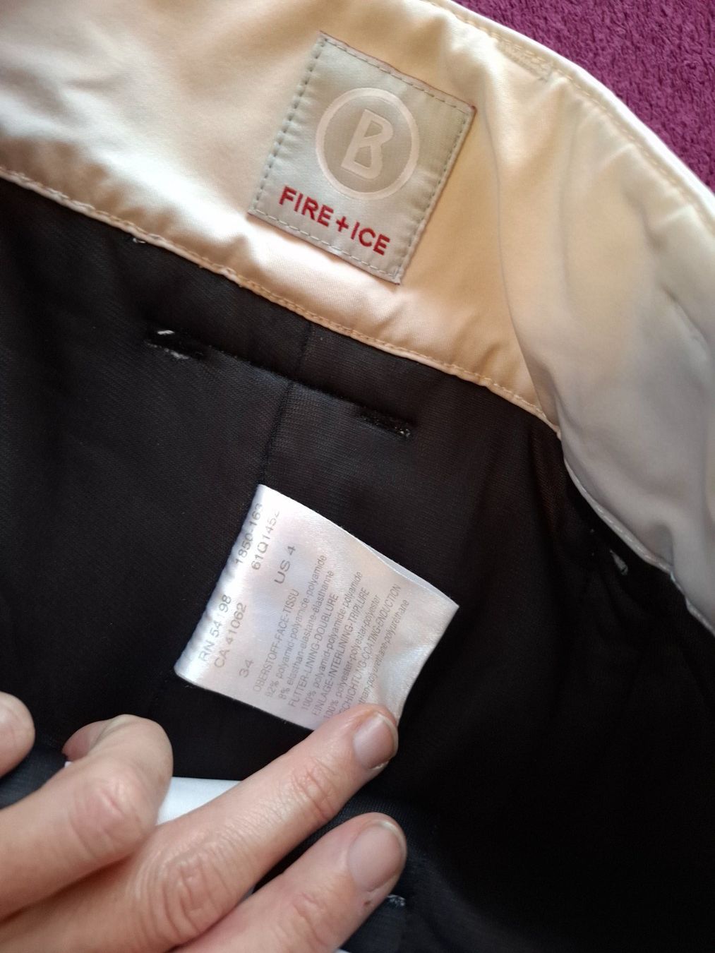 Bogner Hosen: Damen Skihose /Snowboardhose, Bogner "Fire+Ice", Gr. 34 – Gebraucht aus Müllheim Dorf von Seeeule01 7
