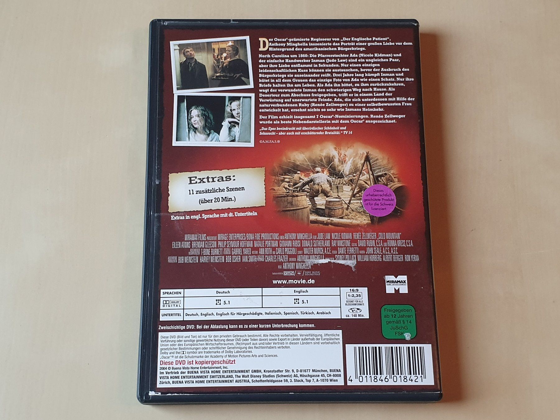 Tous les DVDs: Unterwegs nach Cold Mountain – D'occasion à Stansstad par collectorsshop 1