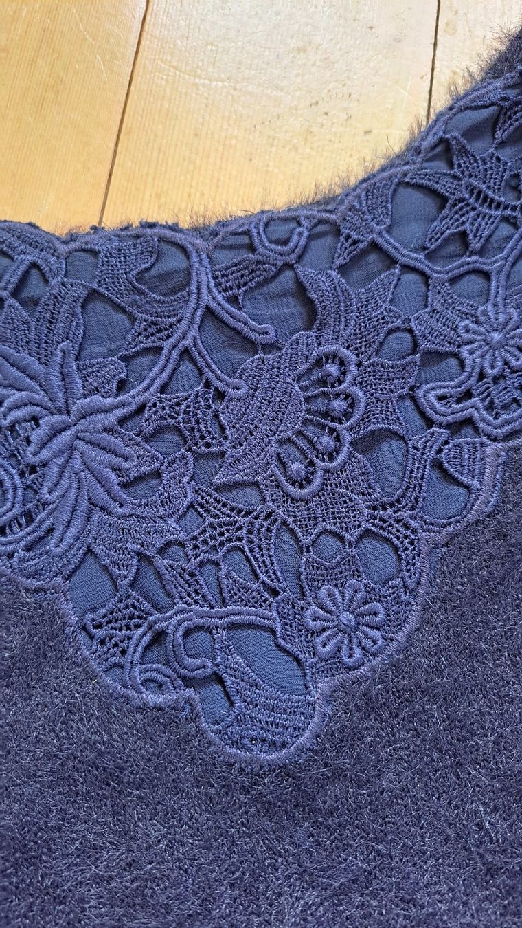 Maglioni & Felpe: NOËLA Übergangspullover Shaggy Pullover Spitze Pulli S 36 – Usato da Mollis venduto da Fauchi99 5