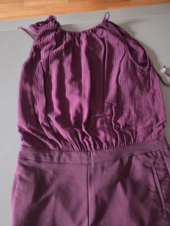 Damen Jumpsuit dunkelviolett Grösse 38 guter Zustand