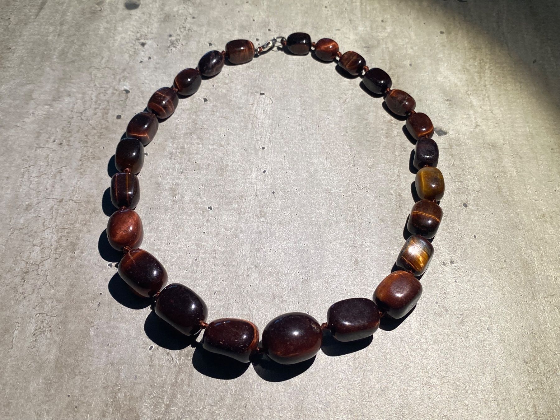 Catenine: Tiger eye   Tigerauge Edelstein Halskette – Nuovo e nell'imballaggio originale da Laax GR venduto da krippenfiguren-laax 7