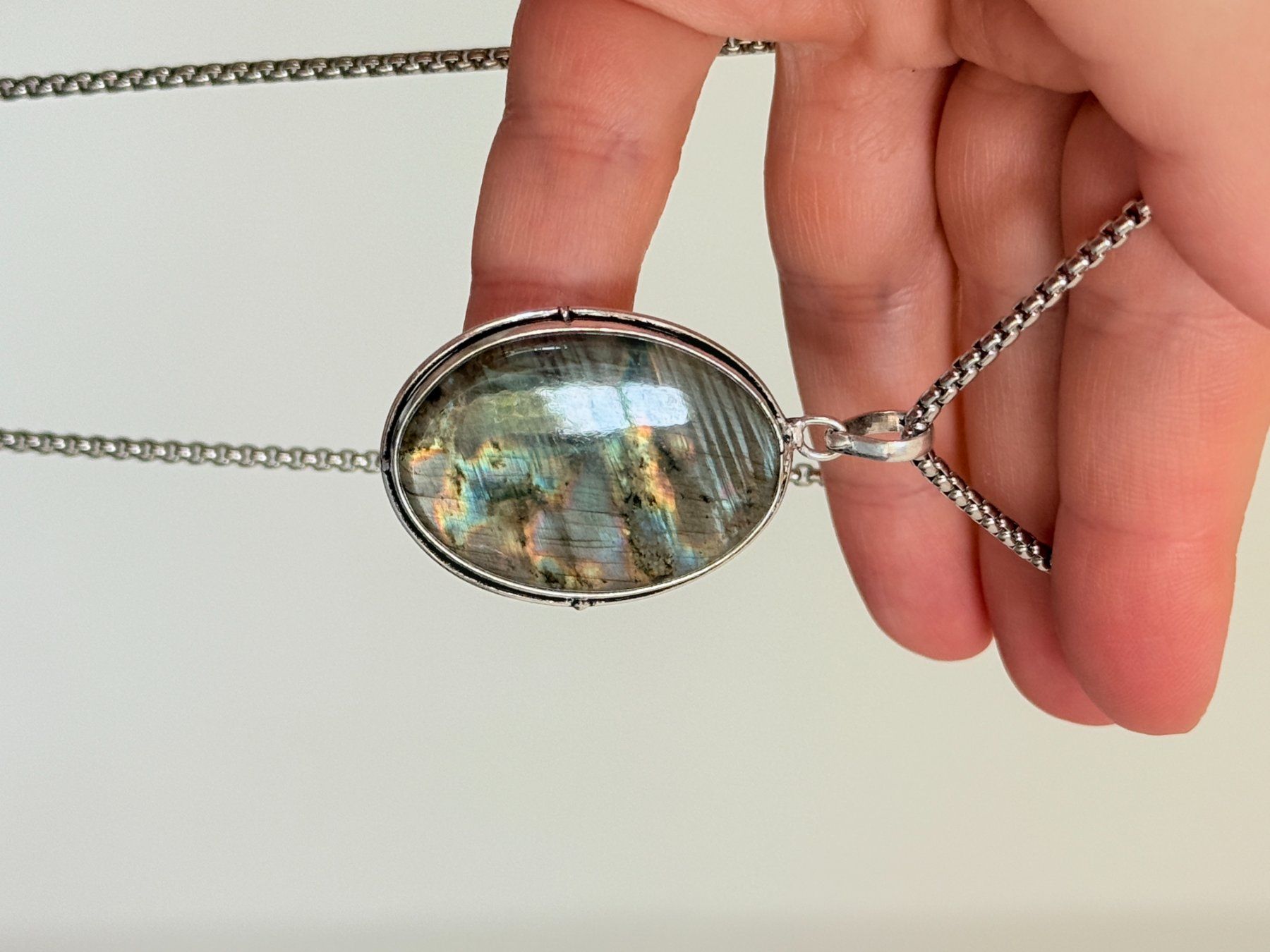 Catenine: Collier avec Labradorite – Nuovo e nell'imballaggio originale da Genève venduto da AWWA 8
